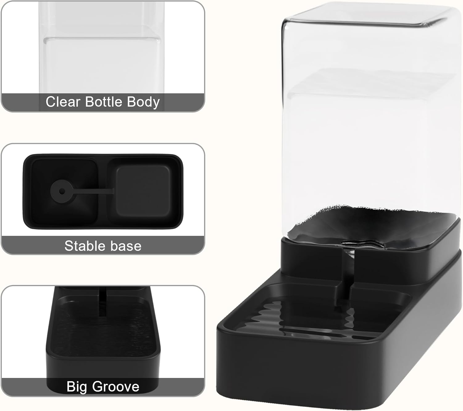 Automatic Dog Feeder and Water Dispenser in Set with Pet Food Bowl - Image 3