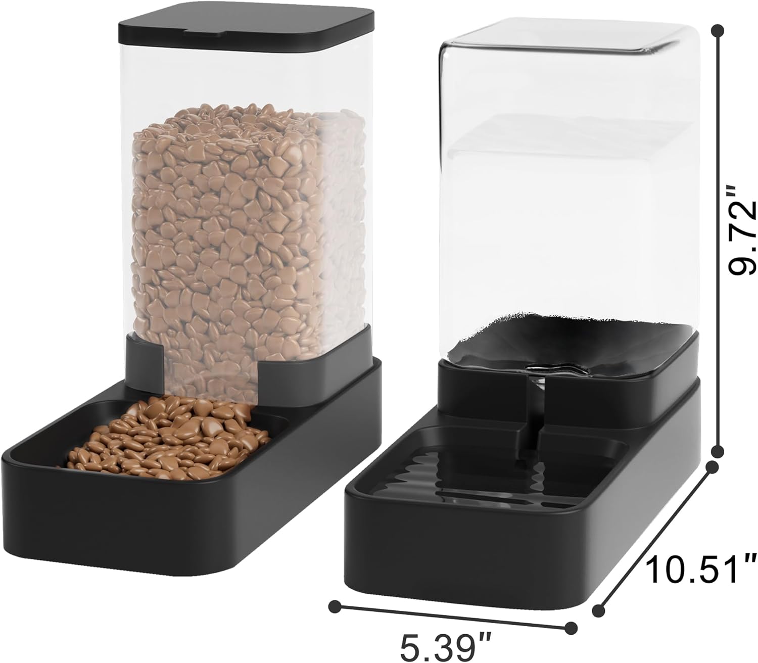 Automatic Dog Feeder and Water Dispenser in Set with Pet Food Bowl - Image 2